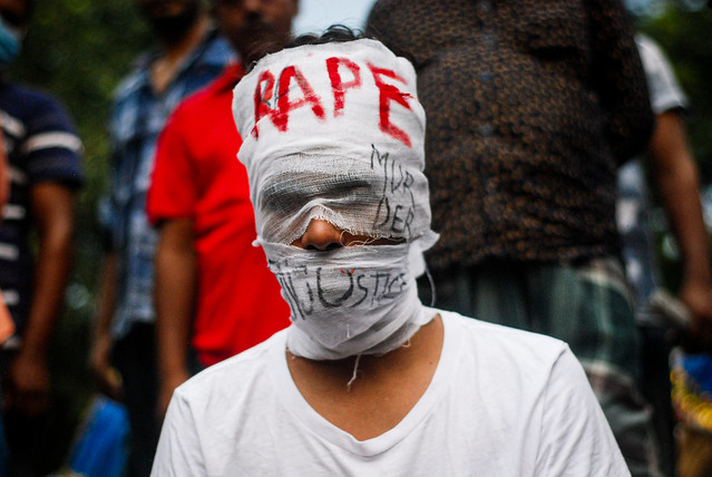 Stand against Rape.  Dhaka, Bangladesh 2020