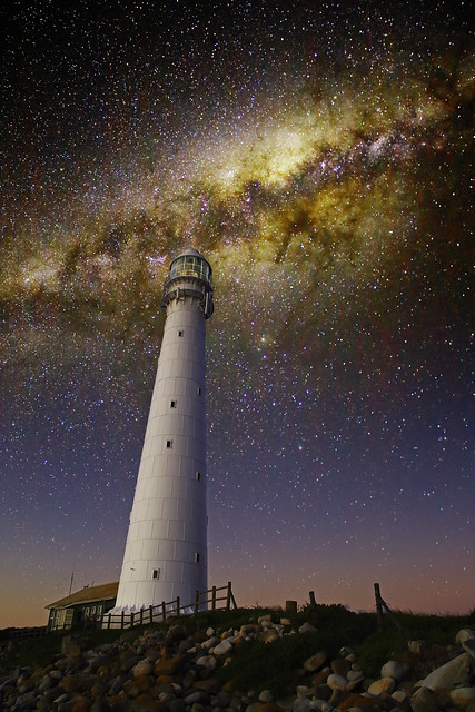 The Milky Way over Slangkop lighthouse