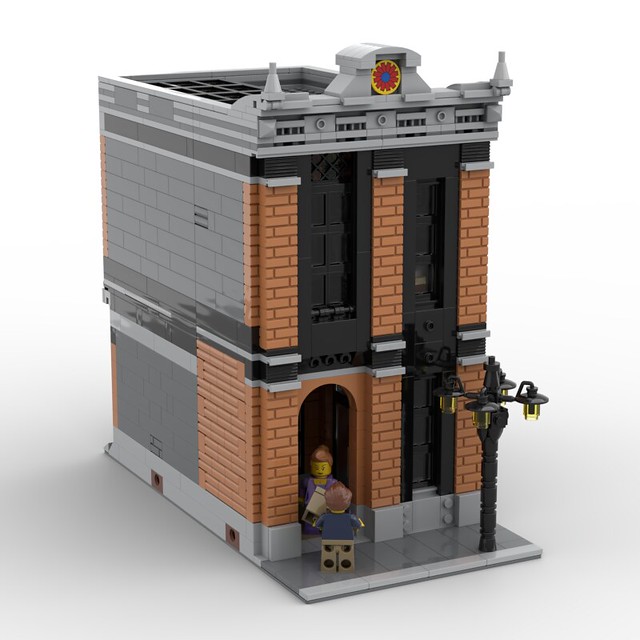 Lego MOC Modular • The glass-blower workshop