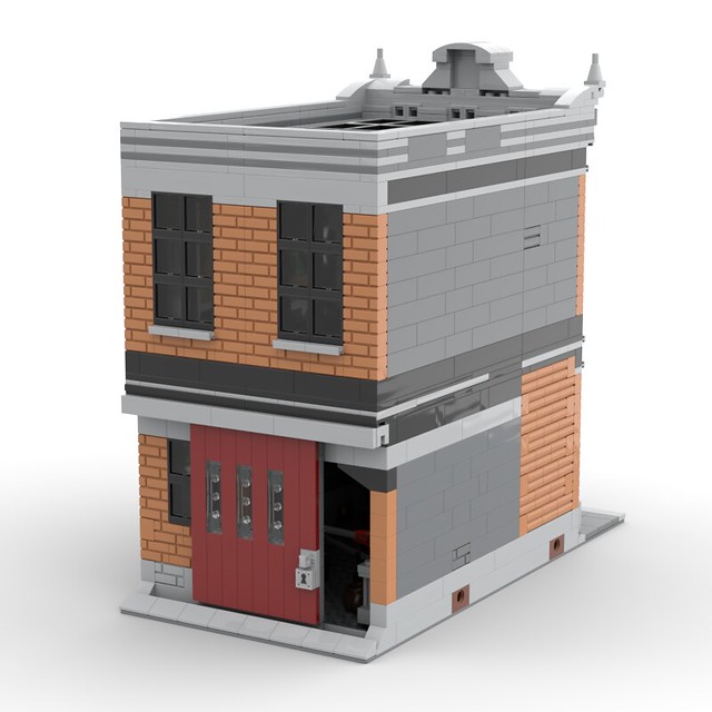 Lego MOC Modular • The glass-blower workshop