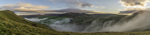 landscape derbyshire peakdistrict darkpeak kinderscout mist temperatureinversion mountfamine southhead panorama