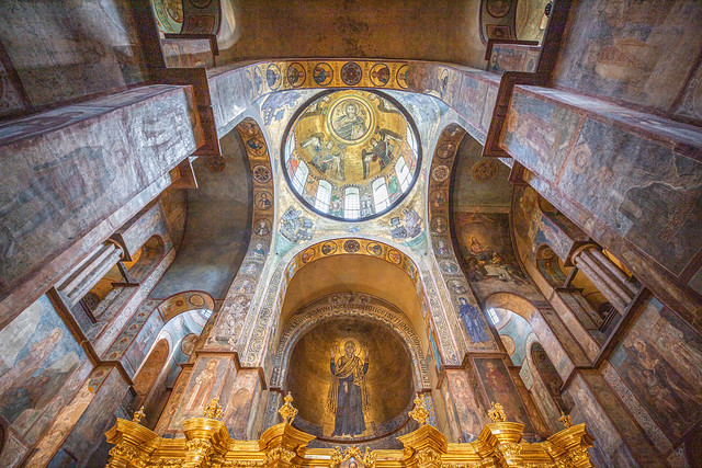 Saint Sophia's orthodox cathedral in Kyiv, Ukraine