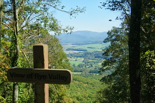 rye valley overlook sign appalchian virginia