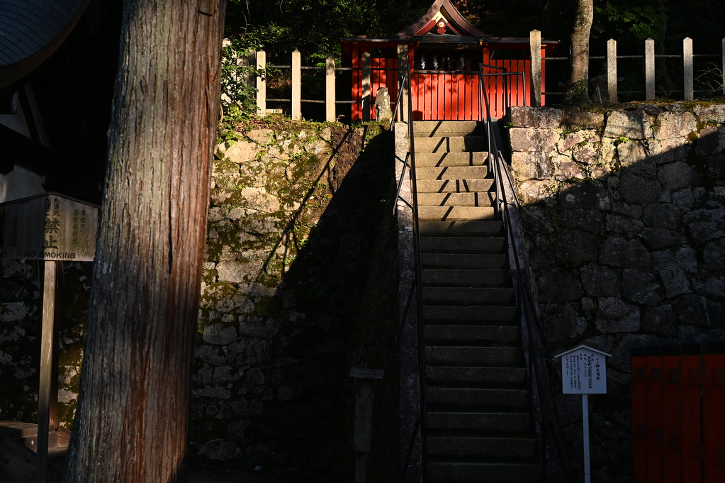 秋晴れ西日の吉田神社界隈