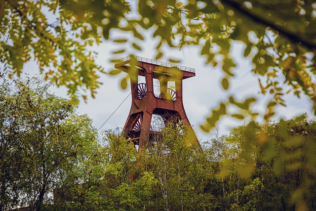 Zollverein Coal Mine in Essen, Germany | Winding tower of Shaft 12