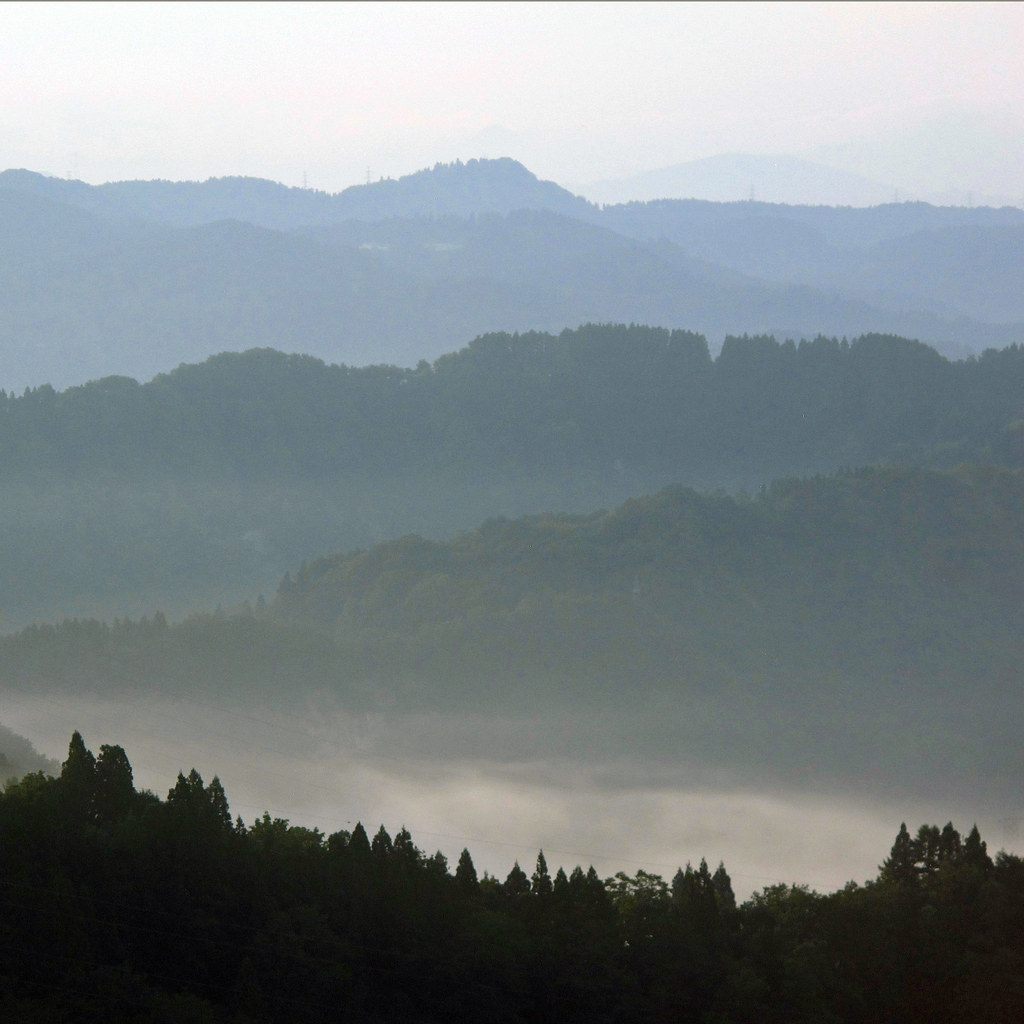 Morning View from Matsudai Shibatoge Onsen