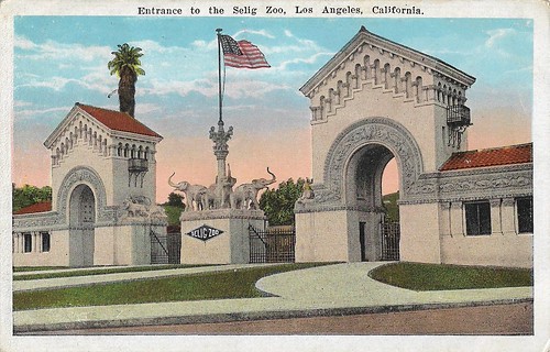 Selig Zoo entrance, Los Angeles, Cal
