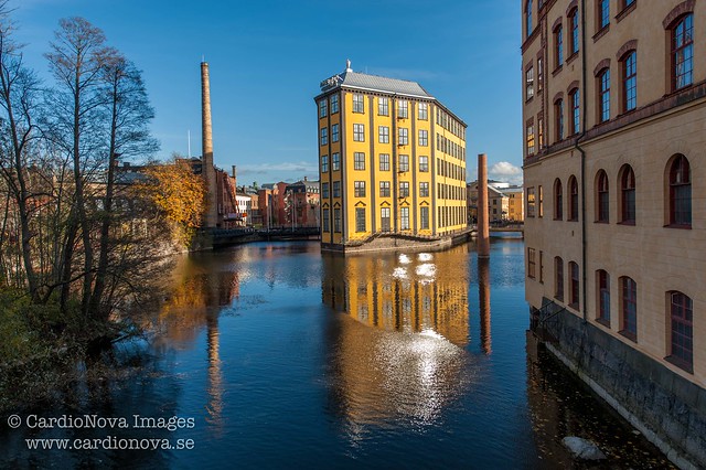 The industrial landscape in Norrköping Sweden