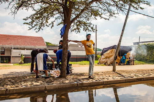 cleaning up in Johannesburg, South Africa. Photographer Spotlight: Mathias Falcone