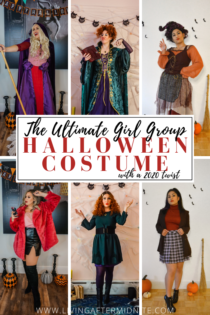 Hocus Pocus Halloween Costume | Sanderson Sisters Costumes | Sarah, Winifred & Mary Sanderson | Sanderson Witches | Girl Group Halloween Costume | Halloween Costumes College | 2020 Halloween DIY
