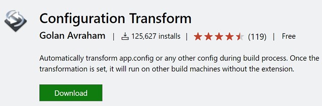 [VS] 使用 Configuration Transform 依組態切換 App.Config-1