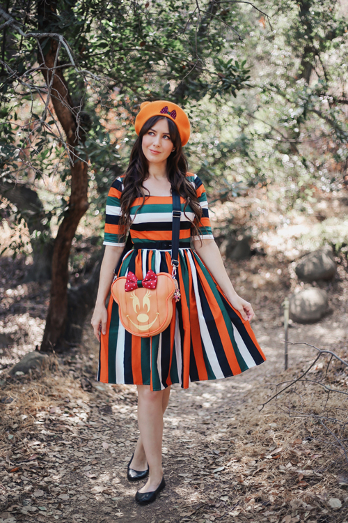 Harvey's Mini Pumpkin Convertible Crossbody Collectif Amber-Lea Pumpkin Stripe Swing Dress