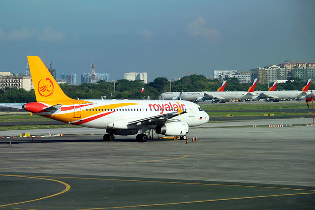 Royal Air Philippines A319 RP-C9368 parked at MNL/RPLL