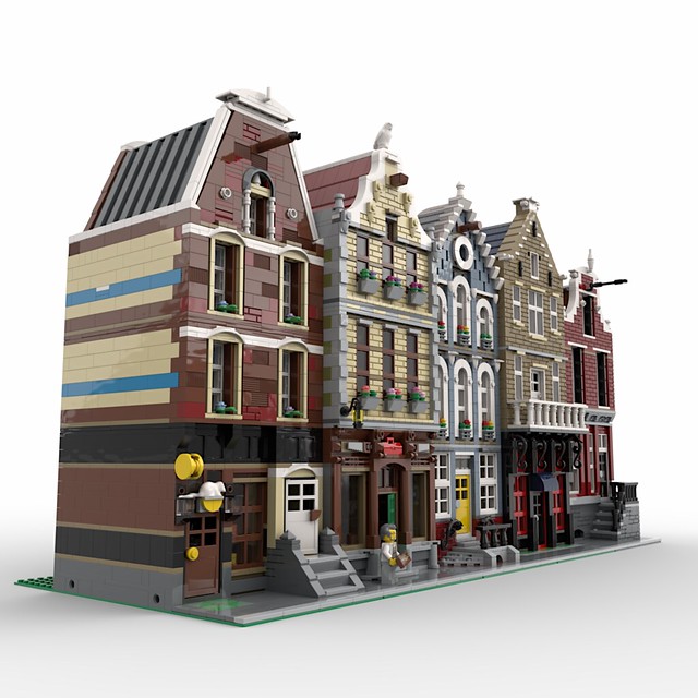 Lego MOC Modulars • Bricksterdam Street