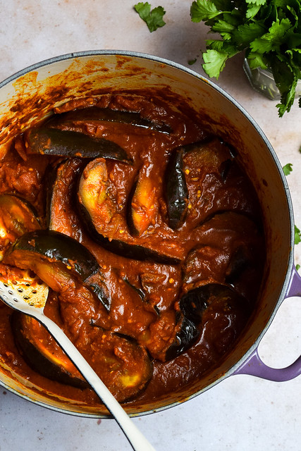 Vegan Tomato and Aubergine Curry