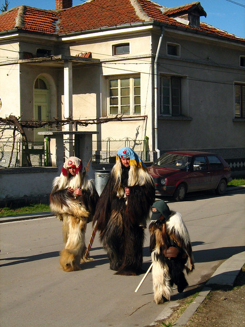 Кукери Калугерово 2008 г. Kukeri  Kalugerovo Bulgaria