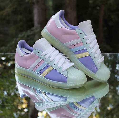 Adidas Superstar Clear Pastel Men's 9 Multi-Color Shell To… | Flickr