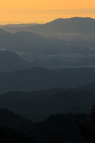 nikko tochigi japan kirifuri sunrise mountain layer range asia