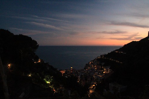 italy campania town village amalfi coast costiera amalfitana gulf golfo sunset dusk unesco world heritage
