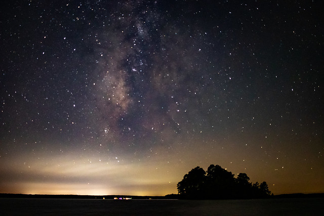 Milky Way over Clarks Hill Lake