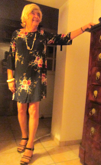 Floral dress this evening