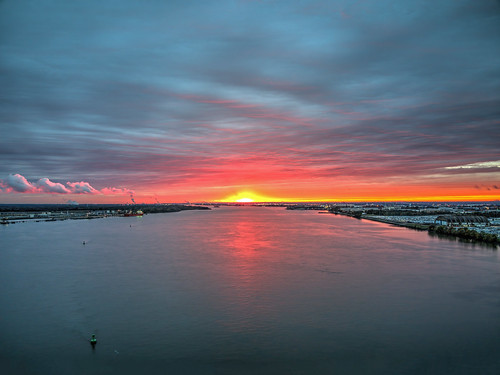 sunset delaware river philadelphia pennsylvania dji mavic air 2 djimavicair2 drone nature ©brianekushner