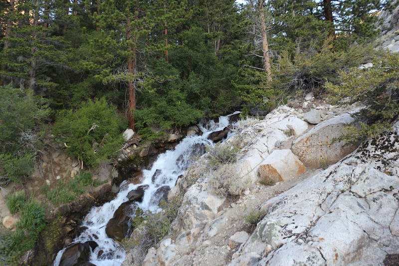 Second Falls on the NF Big Pine Creek Trail is also more of a steep cascade rather than a large drop