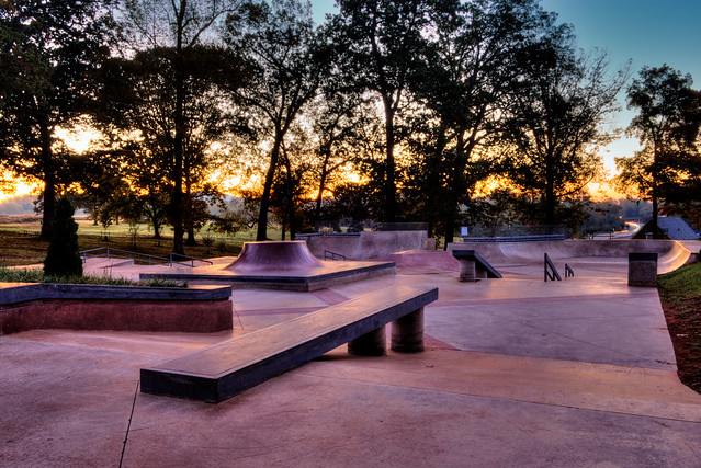 Cville Skate Park at Dawn