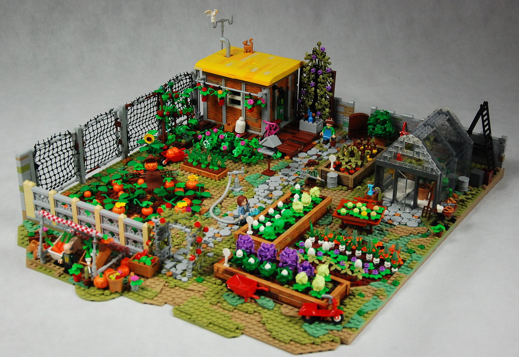 PDF Instructions Manual LEGO MOC Town Garden CUSTOM Model