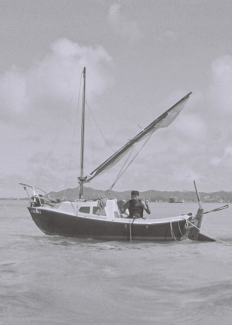 One man and his boat - 35mm film