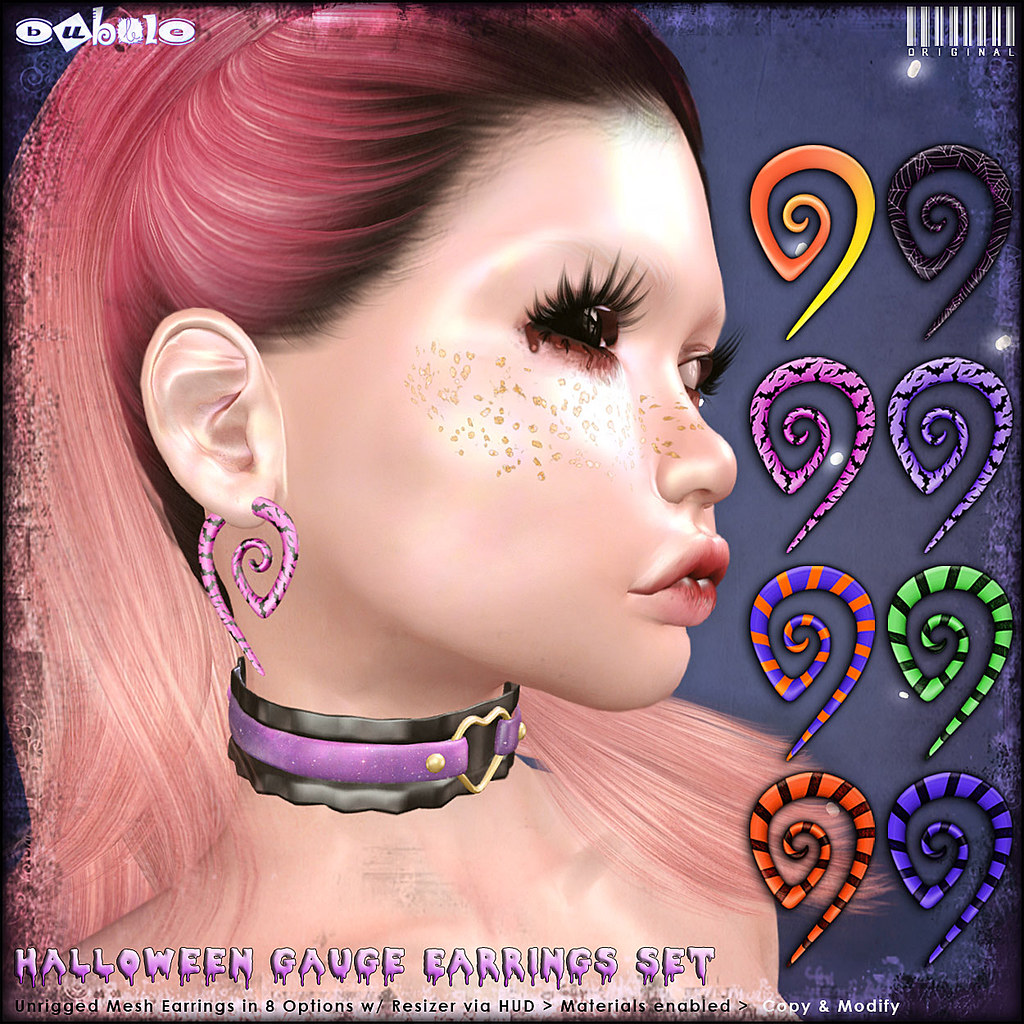 [ bubble ] Halloween Gauge Earrings Set