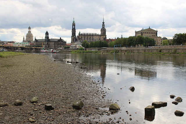 Dresden: Blick über die Elbe zur Altstadt