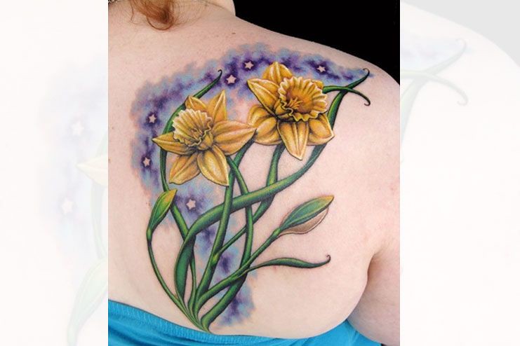 Daffodil Tattoo Design Ideas #0