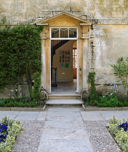 "Open door at Hidcote Manor"