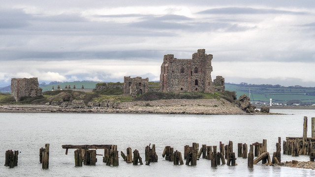 Piel Castle from Walney Nature Reserve
