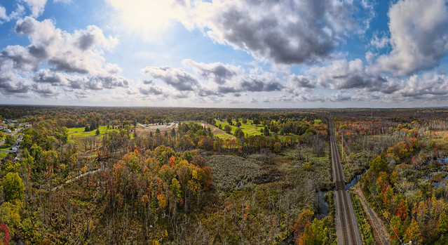 Scotch Plains Fall Aerial Panorama - 10/19/20