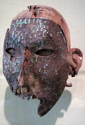 Mixtec face mask at the Portland Art Museum in Oregon, USA