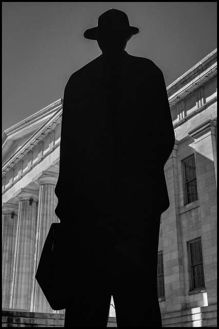 Man with Briefcase by Jonathan Borofsky at the National Portrait Gallery, Washington, DC (2020)