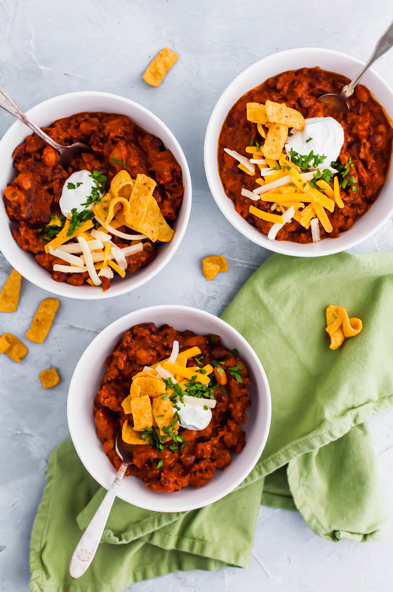 Chili season is upon us and this Chipotle Chili is my favorite. It's the perfect amount of hearty, smoky and spicy all in one bowl.