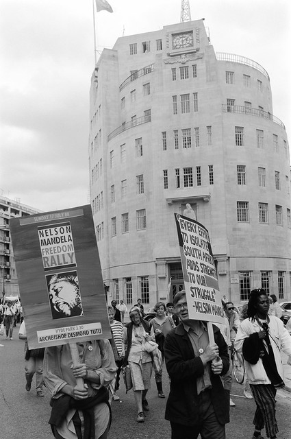 Free Nelson Mandela - Birthday March and Rally - London 1988 88-7h-31