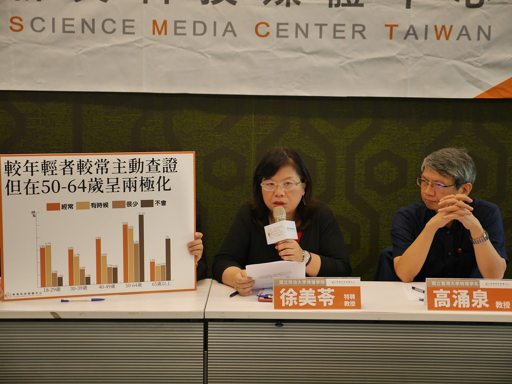 新興科技媒體中心21日發表「台灣民眾科學媒體素養與科學新聞感知調查報告」。圖片提供：新興科技媒體中心