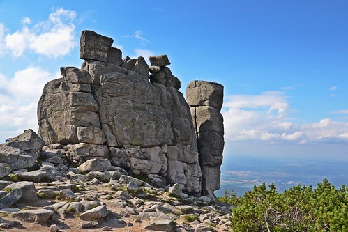 rock rocks karkonosze poland mountains landscape nature