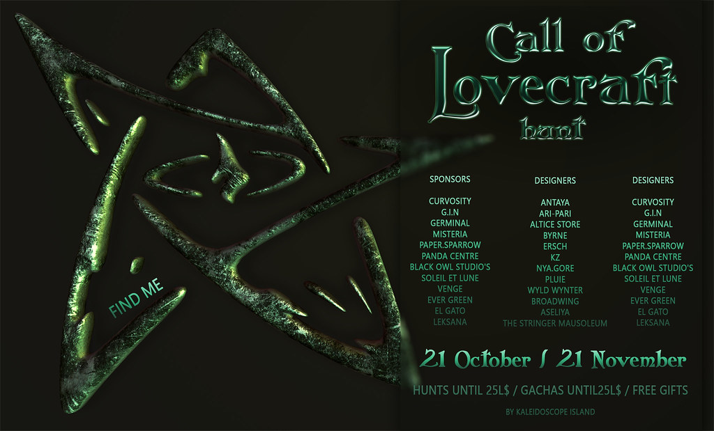 Call of Lovecraft Hunt is open!