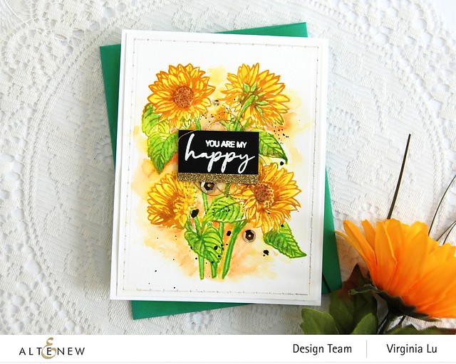 Altenew-Paint-a-Flower-Sunflowers-Woodless Color Pencils-StringArt Die Set-003