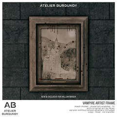 Atelier Burgundy . Vampire Artist Frame