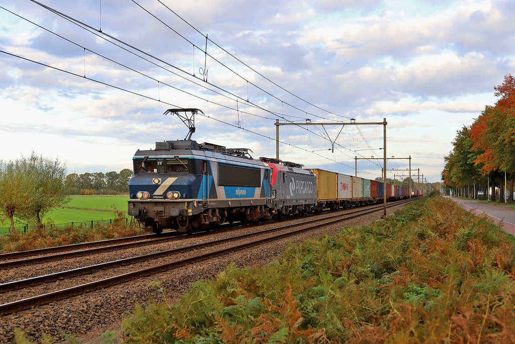 TCS 101001 + PKP Cargo EU46-513 Udenhout 22 oktober 2020