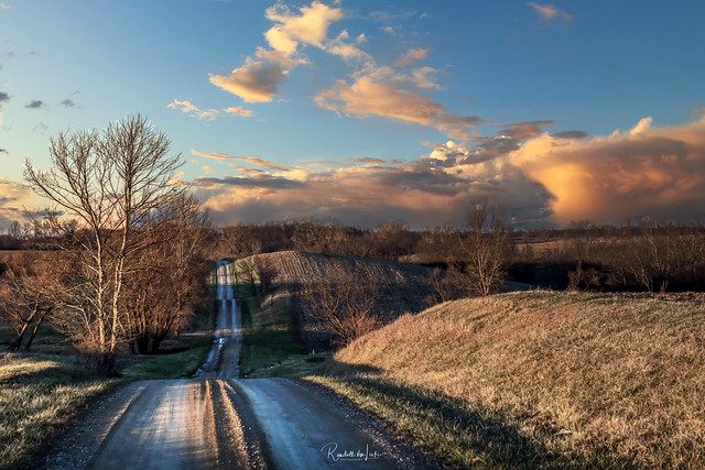 A Winter's Drive On White Cemetery Road, Menard County, Illinois