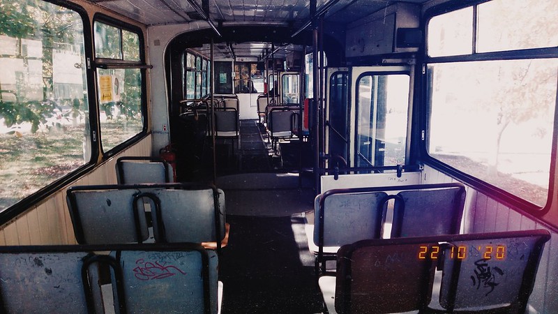 Interior autobuz DAC 117UD #GJ02XJZ al Transloc Tg. Jiu
