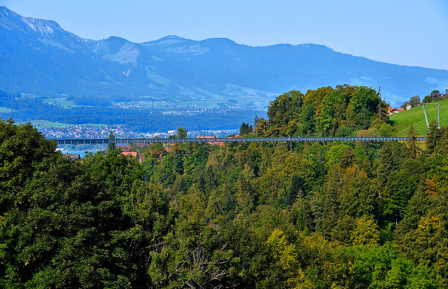 Panoramabrucke Sigriswil, Switzerland.