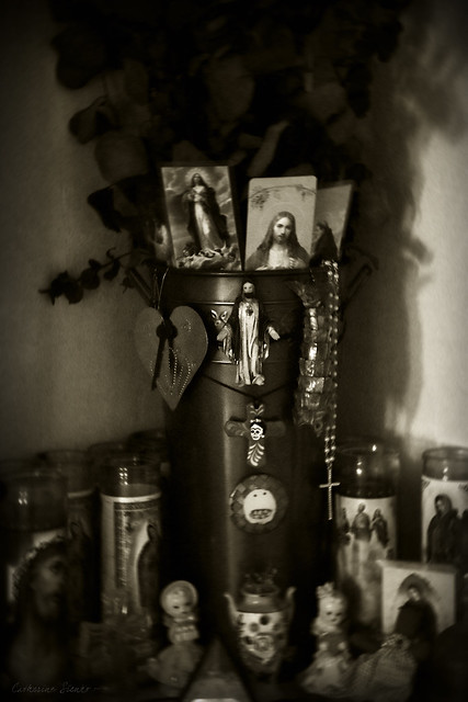 The Espiritismo Altar